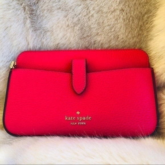 Kate Spade New York Baby Pink Convertible Crossbody Pebbled Leather Nwt